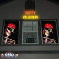 thumbnail image 6 of PMU Window Poster Halloween Peppy The Pirate Skull Decoration Reusable 34.5in x 60in Backlit Poster (1/pkg) Pkg/1, 6 of 7