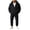 Black, variant on Gfyviroh Men's Fleece Thermal 2 Piece Set Zip Up Hooded Coat with Warm Joggers Winter Outfit Thick Fuzzy Cozy Casual Lounge Set