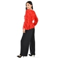 thumbnail image 3 of Blusa con diseño texturizado Roman Fashion / Juvenil, 5105 (Rojo) rojo M, 3 of 6