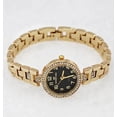 thumbnail image 2 of 26mm Montres Carlo Metal Women Luxury Fashion Quartz Dress Bracelet Watch Elegant (Gold/Black), 2 of 4