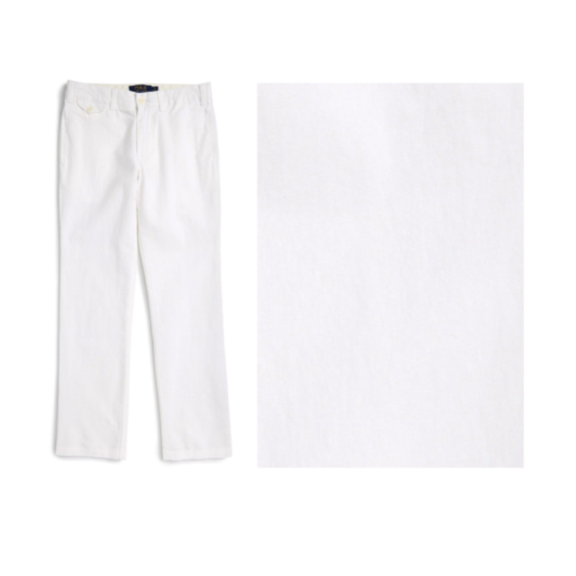 Ralph Lauren Skinny Twill Pants, White, Size 5