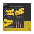 thumbnail image 3 of Coax Compression Tool Kit Coax Crimper And Rg6 Crimping Tool With 20 Pcs F Compression Connectors Hy, 3 of 5