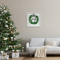 thumbnail image 3 of Stupell Industries Joy Wreath with Snow Holiday Painting White Framed Art Print Wall Art, 24 x 24, 3 of 9