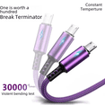 thumbnail image 4 of Lámpara de respiración de relámpago alargada de 2 m, cable luminoso de 5 A para teléfono móvil, apto para Apple, alambre trenzado con lámpara, 4 of 5