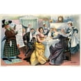 thumbnail image 2 of Samuel Ehrhart 14x11 Gold Ornate Wood Frame and Double Matted Museum Art Print Titled - A Look Ahead; - but Not so Very Far Ahead, Either! (1899), 2 of 4