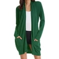 thumbnail image 1 of Women's Open Front Lightweight Summer Casual Cardigans with Pocket Long Sleeves Breathable Spring Loose Coat Kimono, 1 of 4