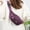 Purple, variant on Crossbody Fanny Pack for Women Fashionable,Fashion Waist Bag Purse,Belt Bag for Travel Walking Running Hiking Cycling,Easy Carry Any Phone,Wallet