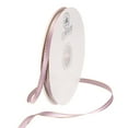 thumbnail image 1 of 50 Yards Purple Satin Ribbon Polyester with Gold Edge for Gift Wrapping Wedding Decoration, 1 Roll, 1 of 5