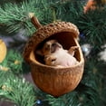 thumbnail image 4 of Christmas Tree Ornament Set Woodland Animal Ornaments Pinecone Acorn Decorations 2D Flat Acrylic 3.15 Inch Cute Forest Design for Xmas Tree Decor Holiday Home Gift, 4 of 8