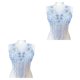 thumbnail image 3 of Ounissouiy Aplique fácil de atar para proyectos de bricolaje Corpiño de boda o vestido de baile Accesorio Morado claro B Violeta claro B 2Conjunto, 3 of 6