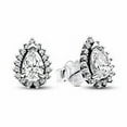 thumbnail image 5 of PANDORA Sparkling Pear Halo Stud Earrings, Sterling silver, With Gift Box, 5 of 5