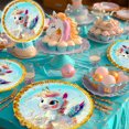 thumbnail image 4 of 24 Pz Plato Cartón Premium Pastelero Fiesta De Cumpleaños Unicornio bebé, 4 of 4