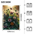 thumbnail image 3 of Boho Wildflowers Herbs Floral Ring Binder Notebook Journey Note Diary College Ruled Spiral Notebook Study Loose Leaf Paper A5 60 Pages, 3 of 8