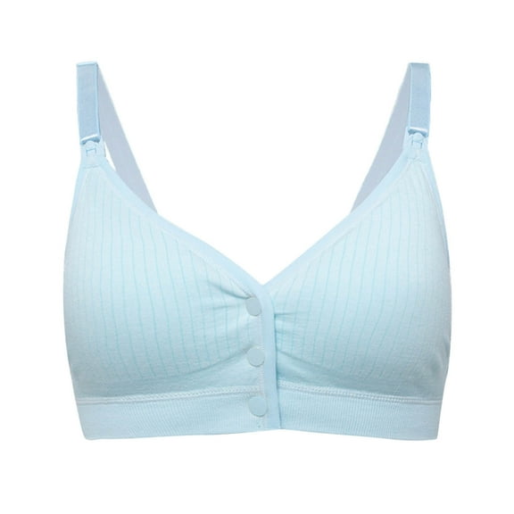 Maplenight Bras for Women Front Closure Snap Closing Bra Full Coverage Wirefree Breathable Comfy Everyday Bra