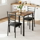 thumbnail image 1 of ChaoLink Mesa de comedor para 2, juego pequeño de mesa cuadrada para cocina, comedor moderno que ahorra espacio con sillas tapizadas, 1 of 8