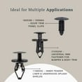 thumbnail image 3 of 130pcs GM Push Rivet Clip Assortment – Replaces 11589292, 21030249, 1605396 – Fender Liner, Bumper, Door Trim Retainers – Compatible with Chevy, GMC, Buick Trucks & SUVs, 3 of 7