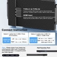 thumbnail image 3 of Laptop Screen Extender, 14" FHD 1080P Triple Portable Monitor for 13"-16.1" Laptops, Ultra-Slim IPS Display with Built-in Stand & Dual Speakers, HDMI/Type-C/USB-A Plug and Play, Travel/Home/Office, 3 of 8