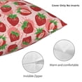 thumbnail image 3 of Fuzoiu Cute Strawberry Print Square Pillow Cover,Hidden Zipper Design,Luxury Square Pillow Case, Throw Pillow,Couch Cushion-12"x12", 3 of 7
