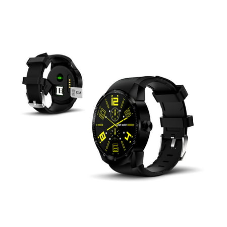 2019 1.3-inch SmartWatch by Indigi® - DualCore CPU - Android 4.4.2 OS - GPS - Pedometer - (Best Email Client For Android 2019)