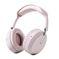 Oggfader Wireless Headphones New Headworn Wireless Earphones Bluetooth Factory Stereo Intelligent Noise Reduction Long Range Sports Earphones Pink