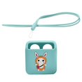 thumbnail image 2 of Silicone Case with Strap Sleeve Children's Audio Player Travel for Yoto Mini Green, 2 of 9