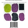 SBC CONCRETE STONE STAMP KIT, 6 HIGHEND STONE TEXTURE STAMPS IN 1 KIT