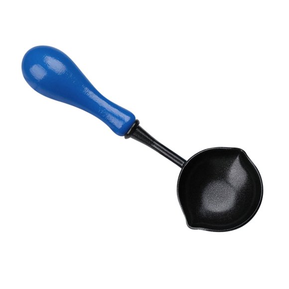 Wax Spoon Non Stick Wax Melting Spoon Wax Sealing Melting Spoon with Wooden Handle Vintage Wax Warmer Elegant Spoon for Wax Gift Envelope Wedding Invi