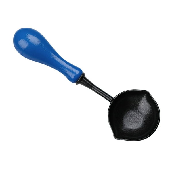 Wax Spoon Non Stick Wax Melting Spoon Wax Sealing Melting Spoon With Wooden Handle Vintage Wax Warmer Elegant Spoon For Wax Gift Envelope Wedding Invi