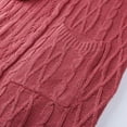 thumbnail image 4 of KDFJPTH Women Casual Winter Solid Knitted Loose Hooded Long Cardigan Sweater Pocket Coat Work Clothes for Women Cardigan, 4 of 7