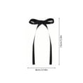 thumbnail image 3 of Christmas Tree Bows 12Pcs Christmas Ribbon Bow Ornaments for Tree Wreath Garland Gift Wrapping Holiday Decorations,5.9X3.14In Black, 3 of 6