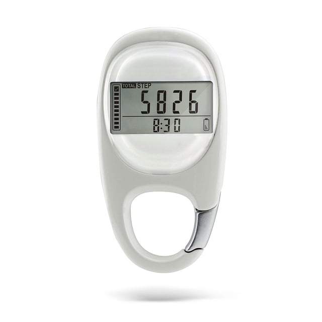 Eigraketly Llavero con podómetro para caminar con pantalla Digital 3D, seguimiento preciso de actividad física, contador de pasos, conteo de calorías Ropa Deportiva, Zapatos Blanco Eigraketly OD025199-02B