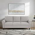 thumbnail image 2 of Lexicon 19" Transitional Solid Wood and Polyester Sofa in Gray/Sand Brown, 2 of 5