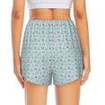 thumbnail image 4 of Goofa Owl Printed Women 2 in 1 Running Shorts,Quick Dry Athletic Workout Shorts,High Waisted Athletic Shorts with Liner Pockets-XX-Large, 4 of 9