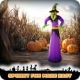 thumbnail image 4 of G128 10ft Witch Halloween Inflatable Outdoor Holiday Yard Decoration with LED Lights Fast Inflate, 4 of 9