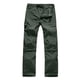 thumbnail image 1 of Hombres Sólido Casual Botón Cremallera Múltiples bolsillos Al aire libre Tipo recto Pantalones de fitness Pantalones cargo Pantalones Pompotops  oipoqjl42204, 1 of 7
