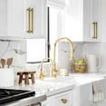thumbnail image 4 of Goo-Ki 10'' Hole Center Antique Brass Kitchen Cabinet Pulls, Vintage Drawer Handles Closet Classic Retro Kitchen Hardware for Bedroom,6 Pack, 4 of 6