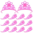 thumbnail image 1 of 20Pcs Pink Plastic Doll Crown Jewelry for Imaginative Play Accessories, 1 of 9