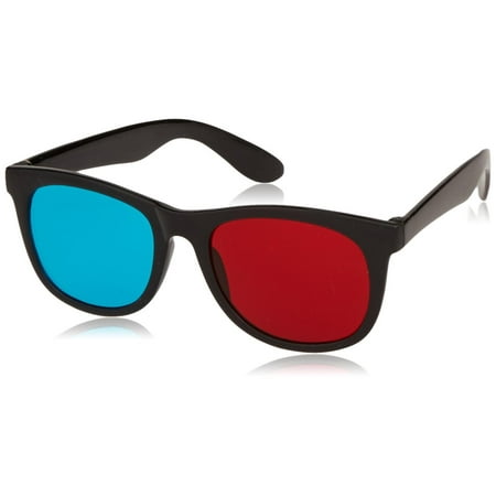 for YOUTUBE Viewing - PRISMACHROME/ANACHROME (TM) Anaglyph glasses - with diopter, High quality large acrylic lenses with blue plastic frames - By 3D (Best 3d Glasses For Youtube)