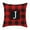 J, variant on Christmas Buffalo Check Plaid Throw Pillow Covers Cushion Case for Farmhouse Home Decor , Holiday Throw Pillow Cover for Xmas Winter Sofa Couch Bedroom Red and Black, 18 x 18 Inches