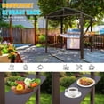 thumbnail image 2 of 8x5FT Arc Roof, BBQ Gazebo Grill Tent for Patio Garden Backyard 96.61"L X 64.17"W X 93.11"H, 2 of 5