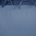 thumbnail image 6 of Home Essence Tiler Solid Blue Tie-Top Faux Linen Single Window Panel Curtain, 40” X 84”, 6 of 7