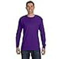 thumbnail image 2 of Hanes TAGLESS 6.1 Long Sleeve T-Shirt, S, Purple, 2 of 4