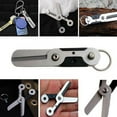 thumbnail image 4 of Outdoor Survival Pocket Edc Stainless Steel Anti-lost Scissor Tool Key Chain S1X5, 4 of 6