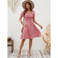 thumbnail image 3 of Vestido de verano Berydress 2025 para mujer con bolsillos rosa, 3 of 7