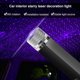 thumbnail image 3 of Proyector de techo LED para automóvil Lámpara azul violeta Luces nocturnas con estrellas Lámpara de galaxia para ambiente interior Luz decorativa Enchufe USB, 3 of 5