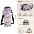 thumbnail image 7 of Jeiento Cute Rabbit 17 Inch Large Capacity Backpack for Kids 4-Piece Set Daisy Lunch Bag Pencil Case Water Bottle Holder Lightweight Schoolbag for Boys Girls, Purple, 7 of 7