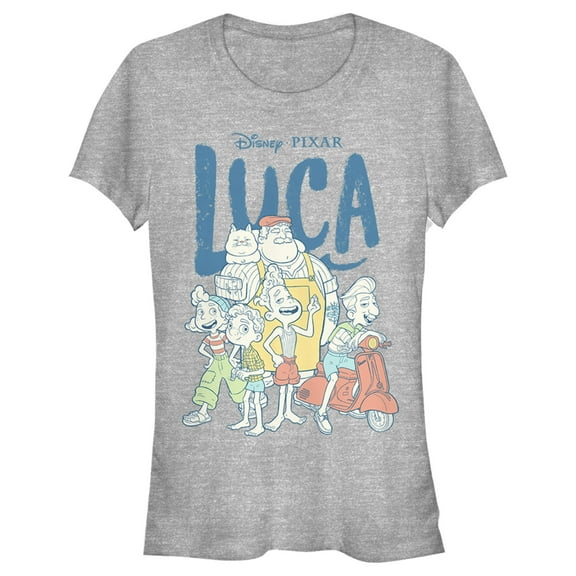 Junior's Luca Group Logo Graphic Tee Athletic Heather Large