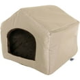 thumbnail image 6 of PETMAKER Cozy Cottage Small Pet Bed with Removable Sherpa Pad, Tan, 6 of 6