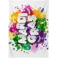 thumbnail image 2 of SKYSONIC Mardi Gras Tablecloth Waterproof Washable Polyester Square Table Cover Durable Tablecloth for Kitchen Dining Table Party Decor (54 X 72 Inch), 2 of 7