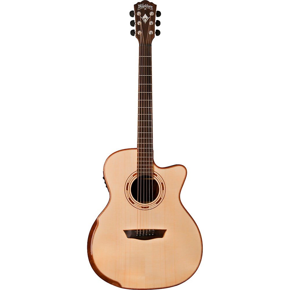 Washburn WCG25SCE-O-U 44.5 mm Comfort Series Acoustic Electric Guitar, Natural